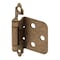 Prime-Line Self-Closing Hinge, Flush, Steel Construction, Antique Brass Finish (1 Pair) MP7136 - alternate 1